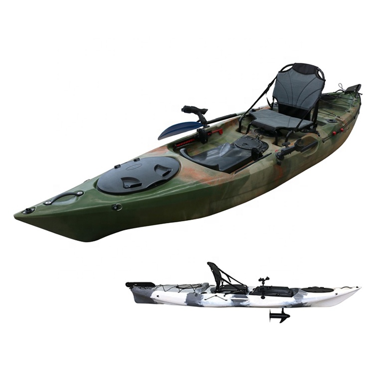 Fishing Kayak Sit On Top - Kajak wędkarski 12,46' do siedzenia na