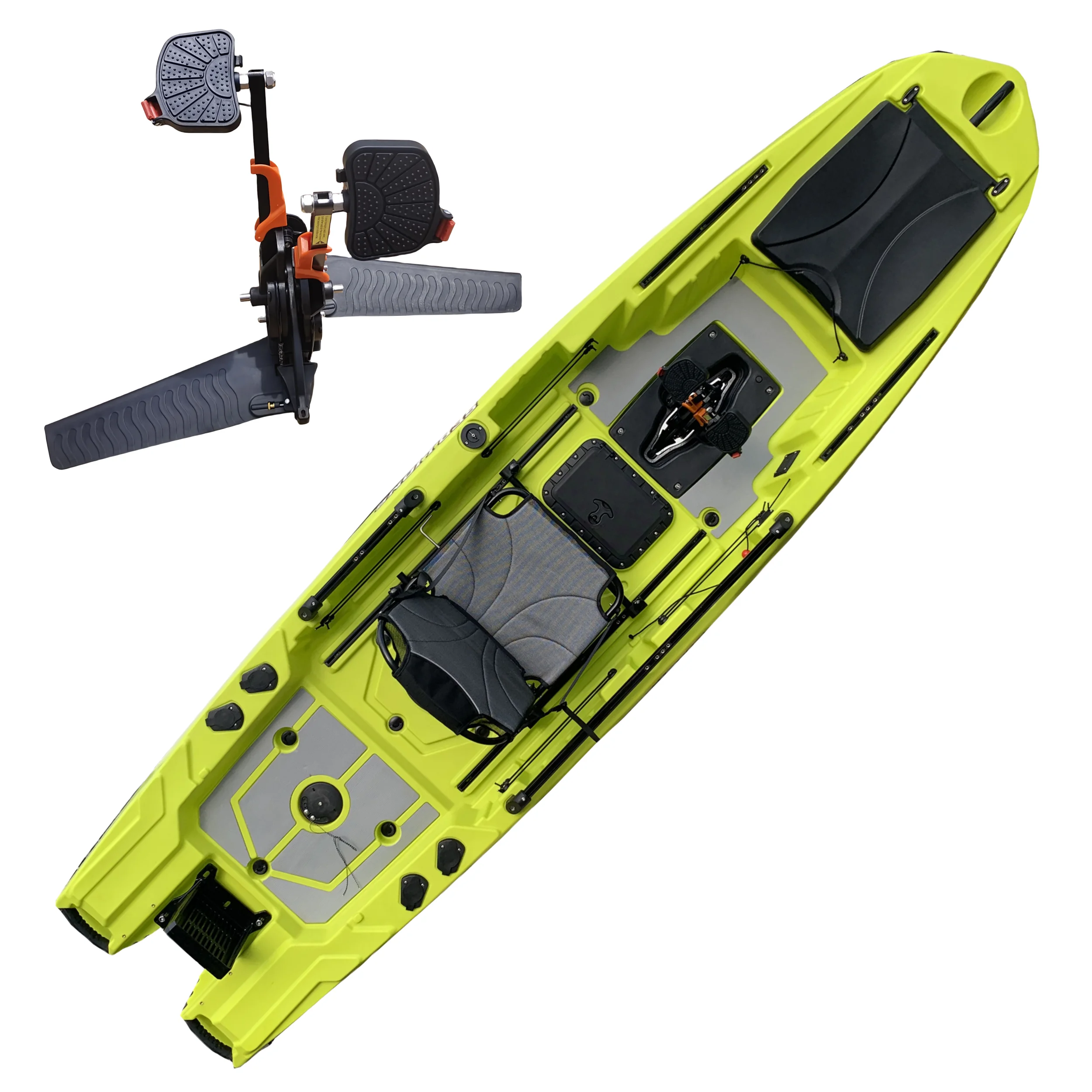 Fishing Kayak Seat - Profesjonalny plastikowy Kajak Pojedynczy pedał wędkarski