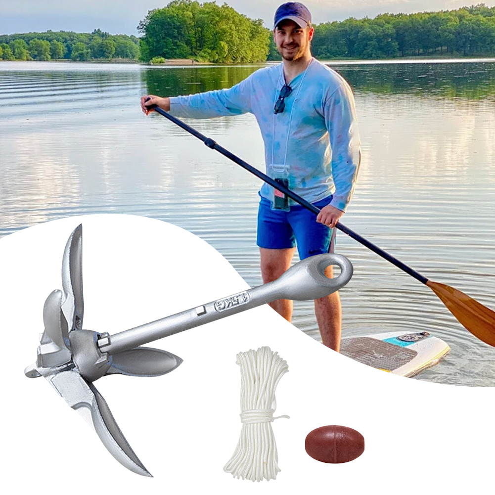 Fishing Kayak Anchor - Kotwica szprychowa 0.7/1.5KG z 65-stopowym liny