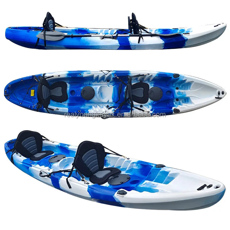 Fishing Kayak Sit On Top - Kajak tandemowy rotomoldowany 2026, rodzinny, typu
