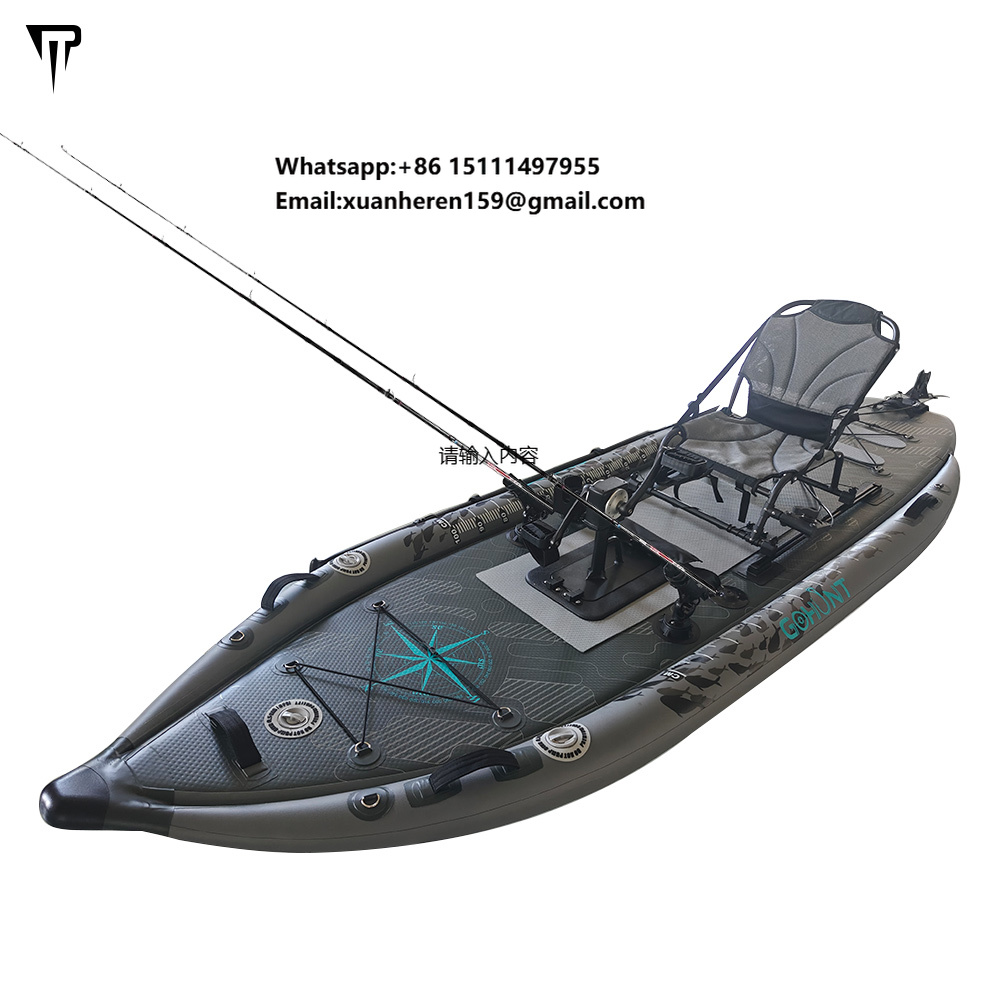 Fishing Kayak Pedal Drive - JTRDA 2024 Nowy Nadmuchiwany Kajak Wędkarski