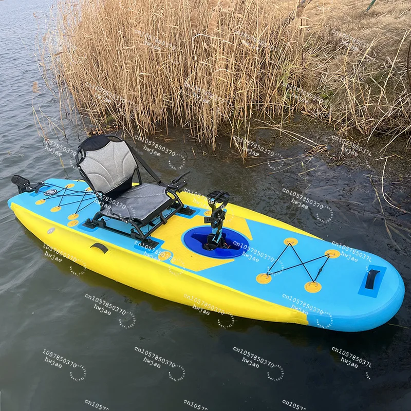 Fishing Kayak Inflatable - Nadmuchiwany kajak z pedałami z własnym