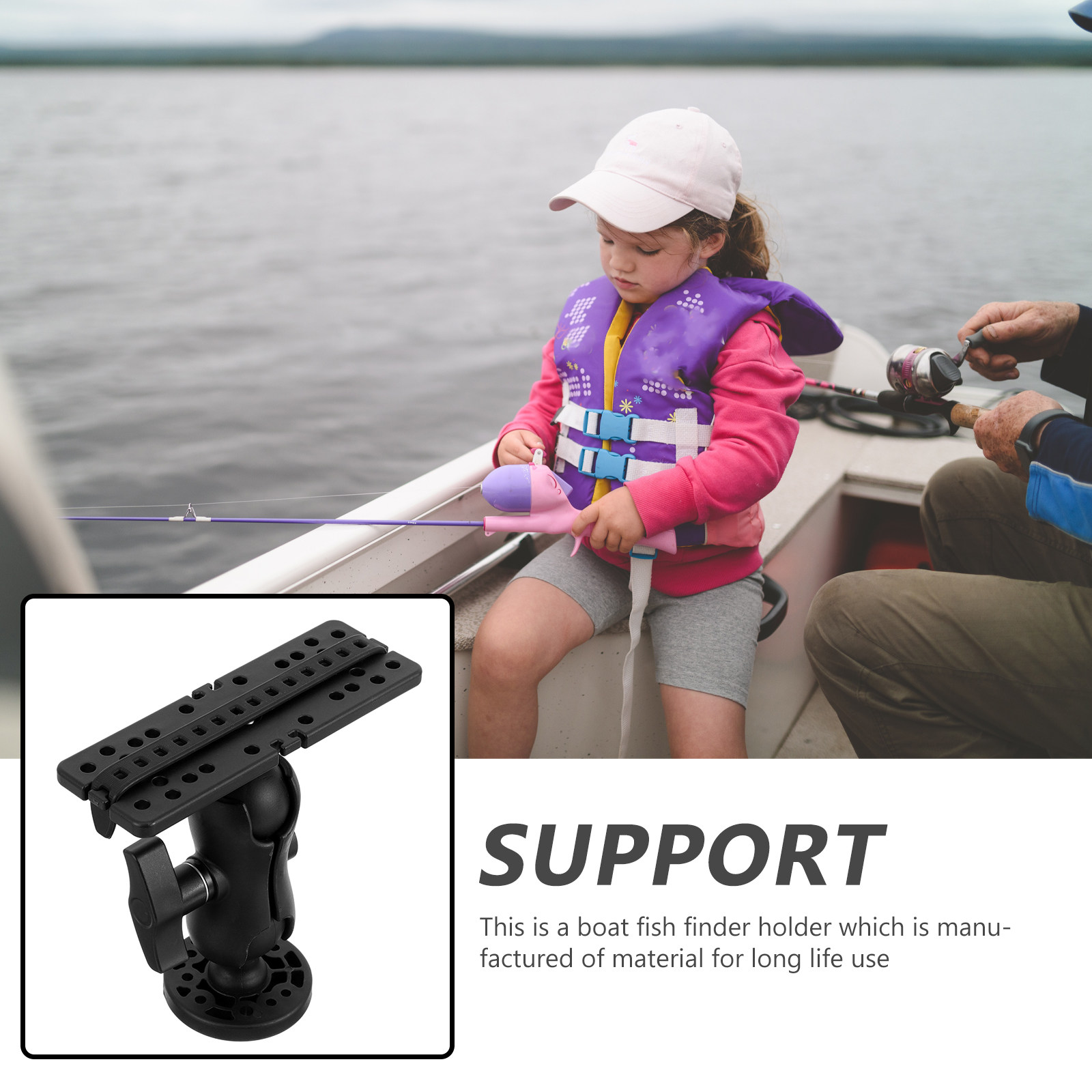 Solidny uchwyt do echosondy do – Fishing Kayak Fish Finder Mount recenzja i cena