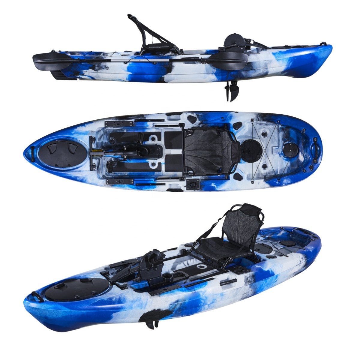 10FT Klasyczny pedałowy kajak  – Fishing Kayak Pedal Drive recenzja i cena