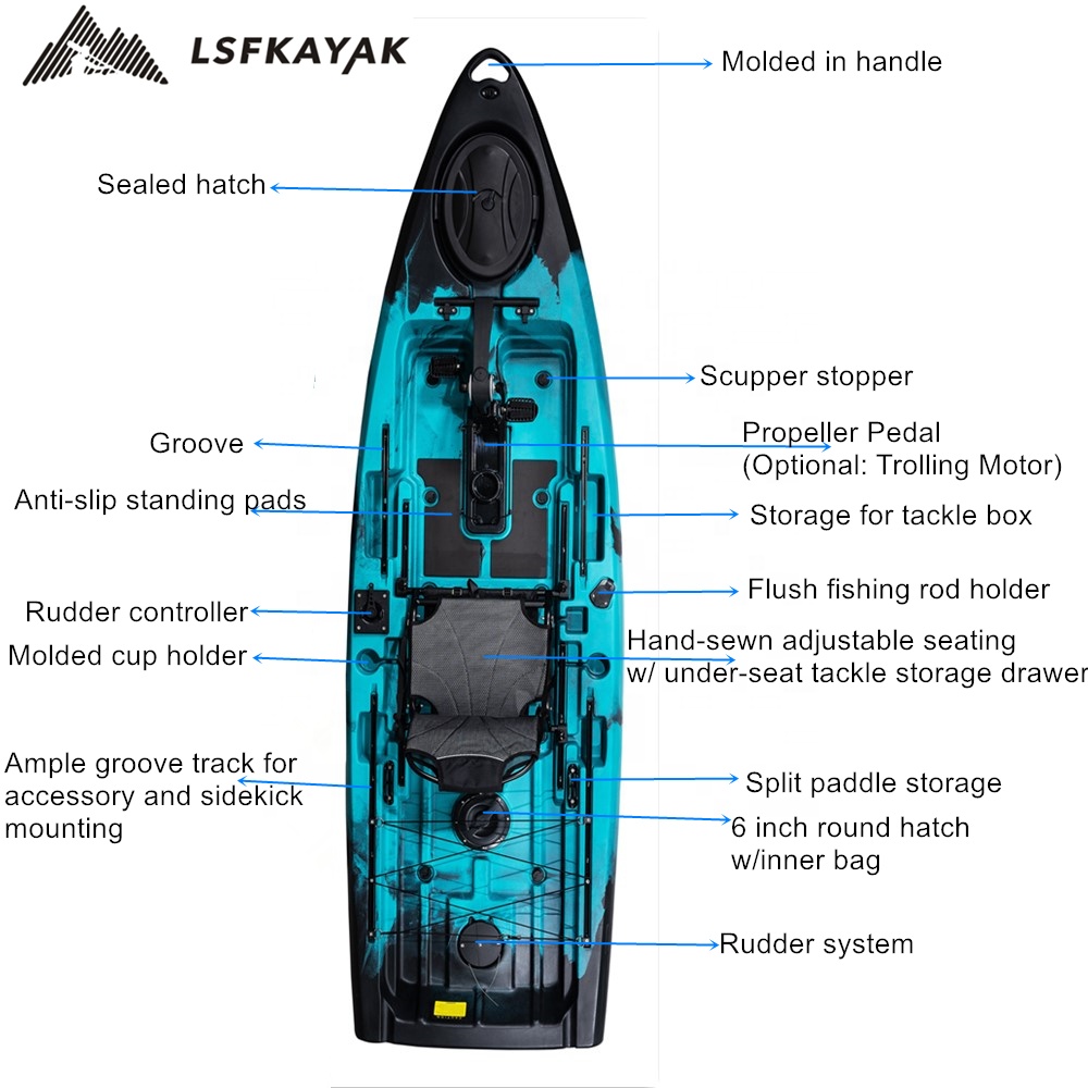 Najlepsza łódź rybacka 2024, n – Fishing Kayak Pedal Drive recenzja i cena