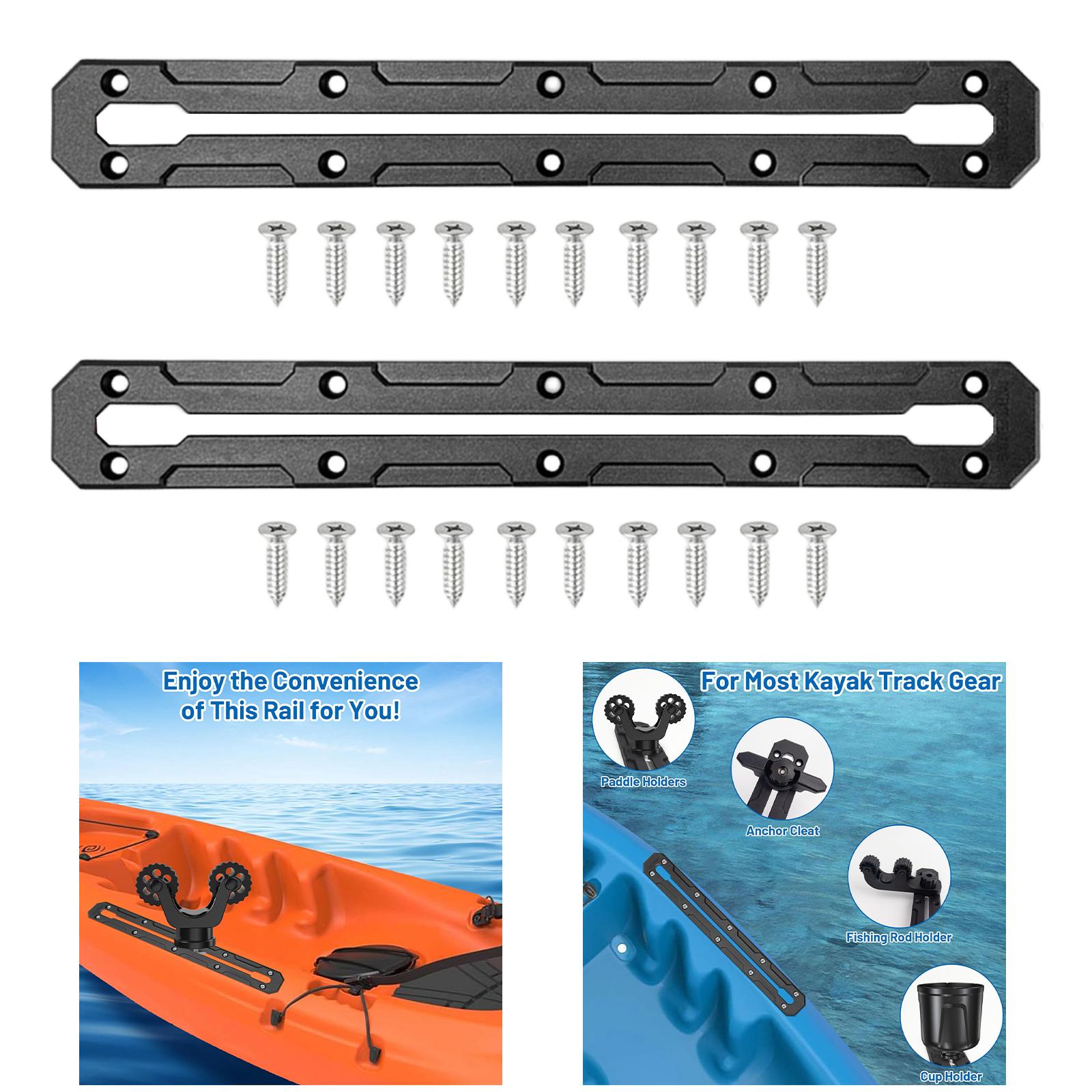 2 szt. Czarne szyny do kajaka  – Fishing Kayak Rod Holder recenzja i cena