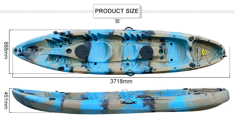 Kajak tandemowy rotomoldowany  – Fishing Kayak Sit On Top recenzja i cena